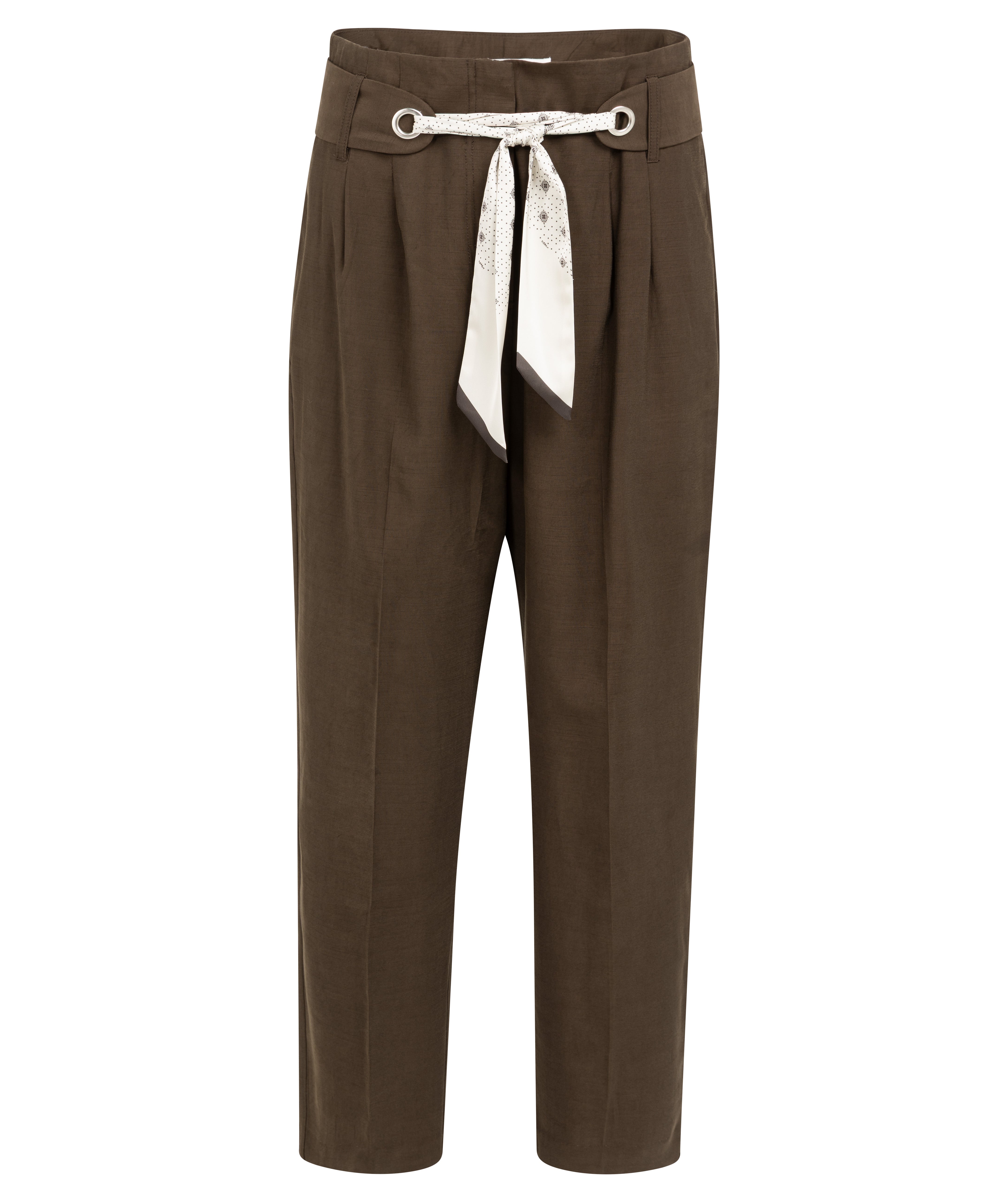 Pantalon taille haute avec foulard