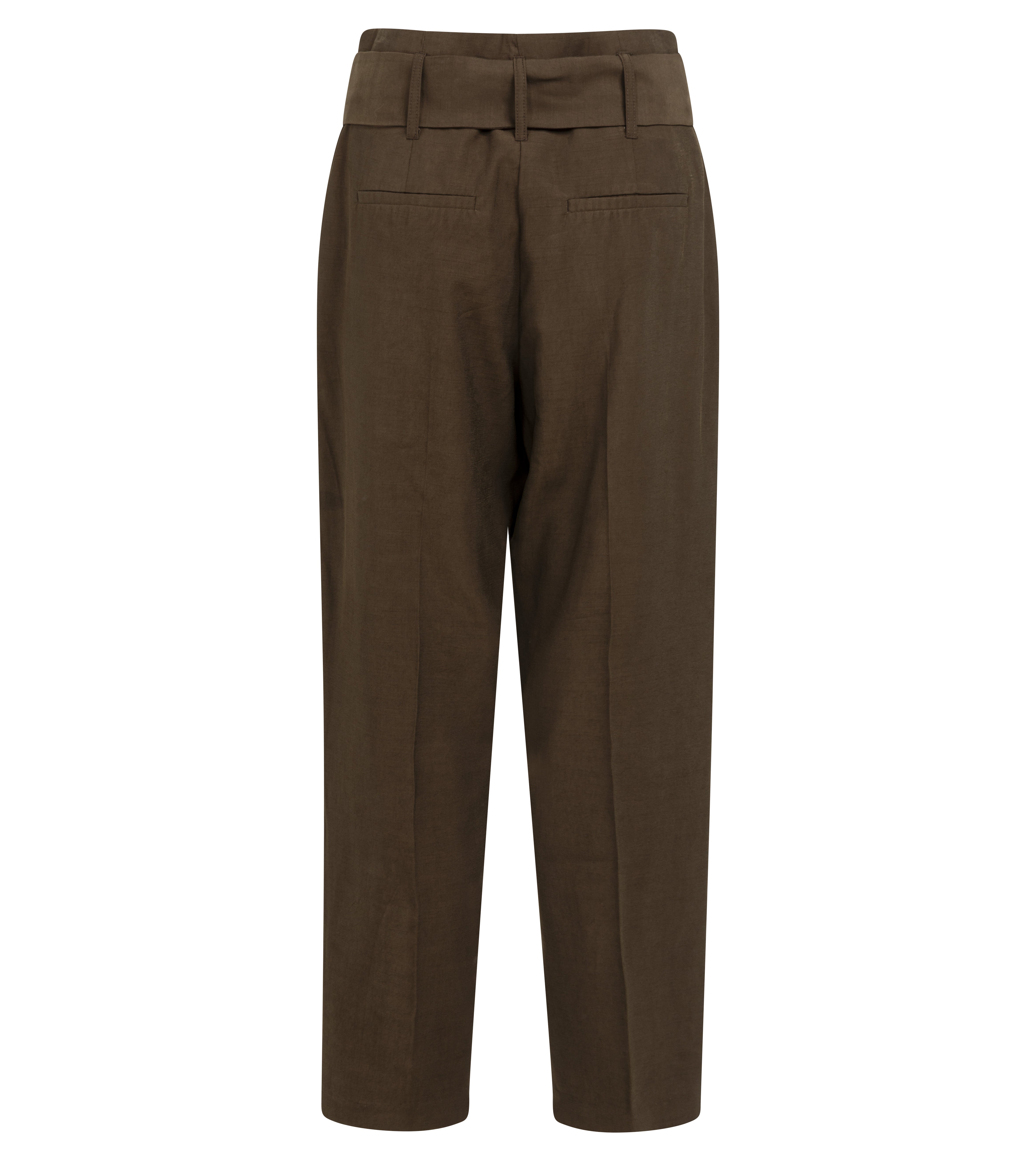 Pantalon taille haute avec foulard