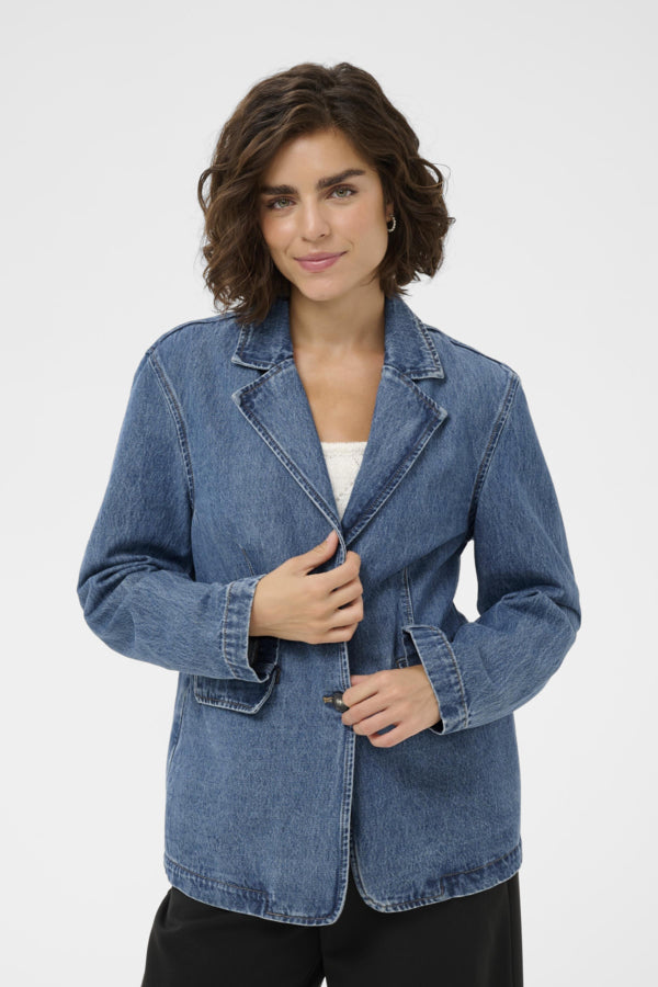 KAklara Denim Blazer KAFFE