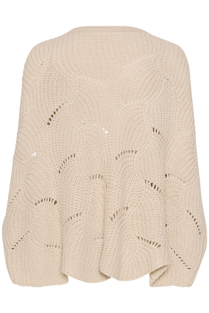 CRMistletoe Poncho CREAM