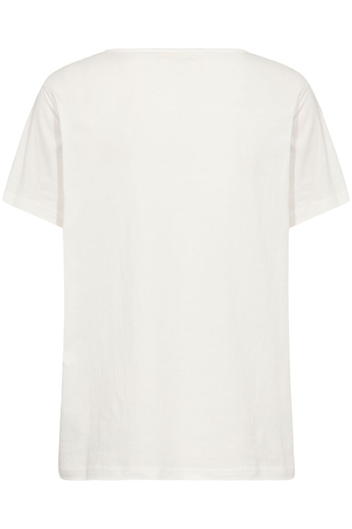 CRElvika V-Neck T-Shirt CREAM
