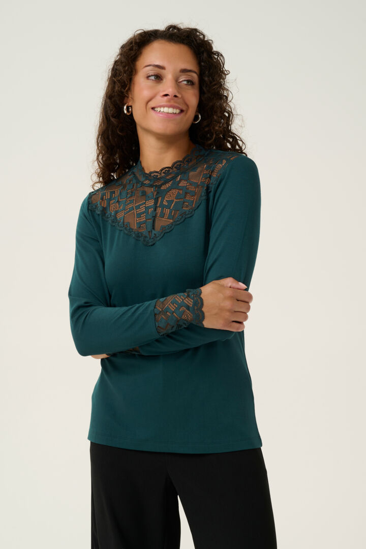 CRTrulla Jersey Blouse Cream