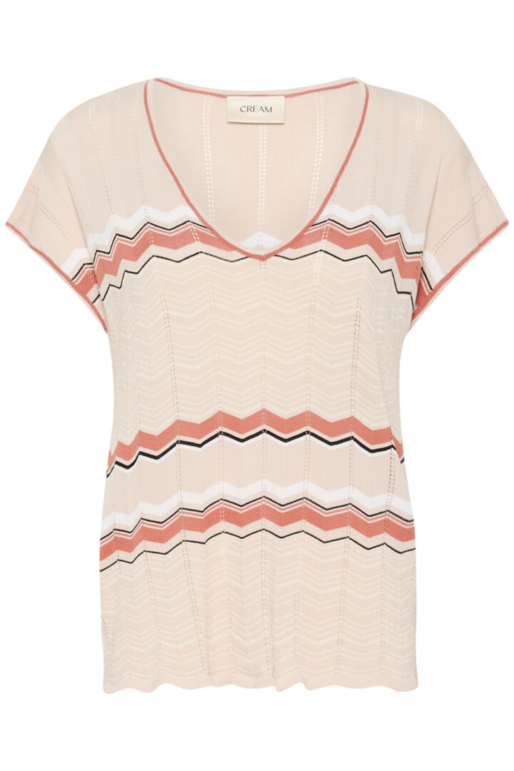 CRTommin Knit Blouse CREAM