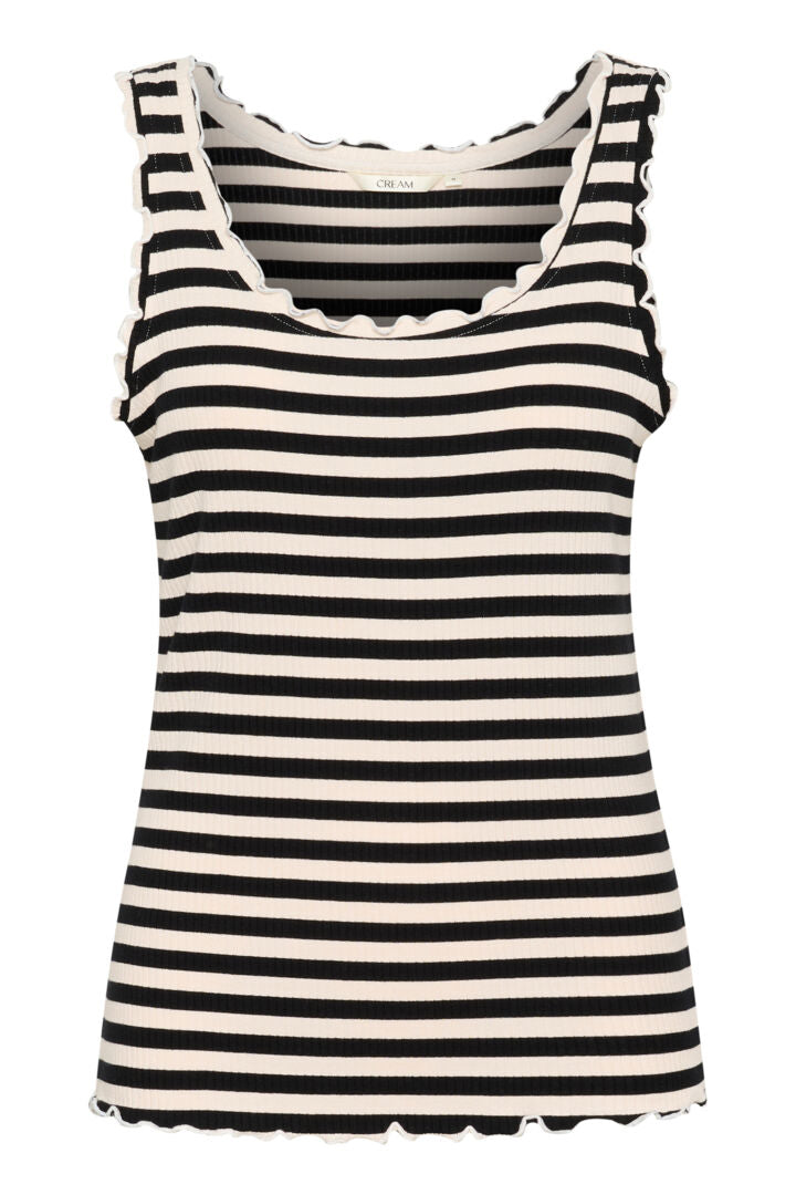 CRRibba Stripe Top CREAM