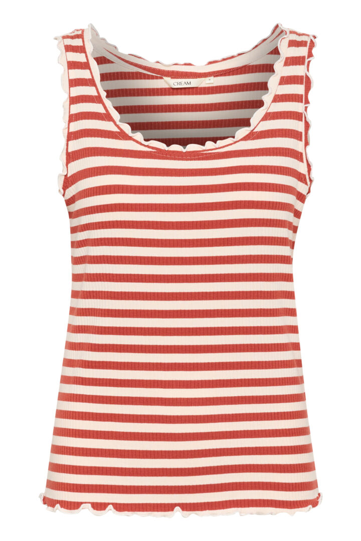 CRRibba Stripe Top CREAM