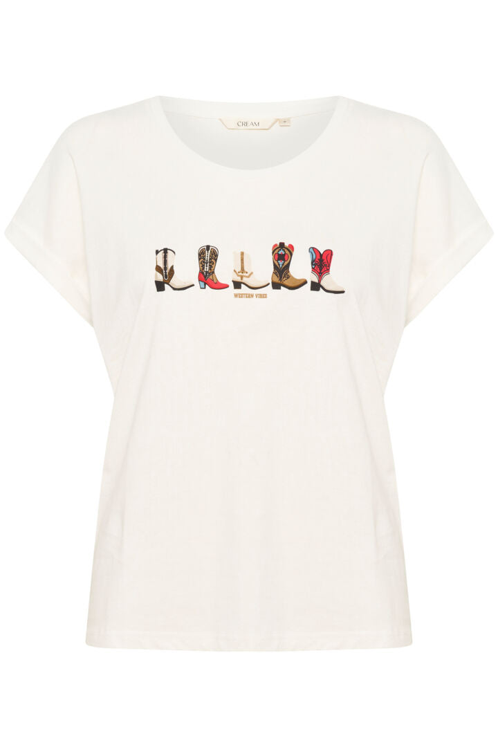 CRSita T-shirt CREAM