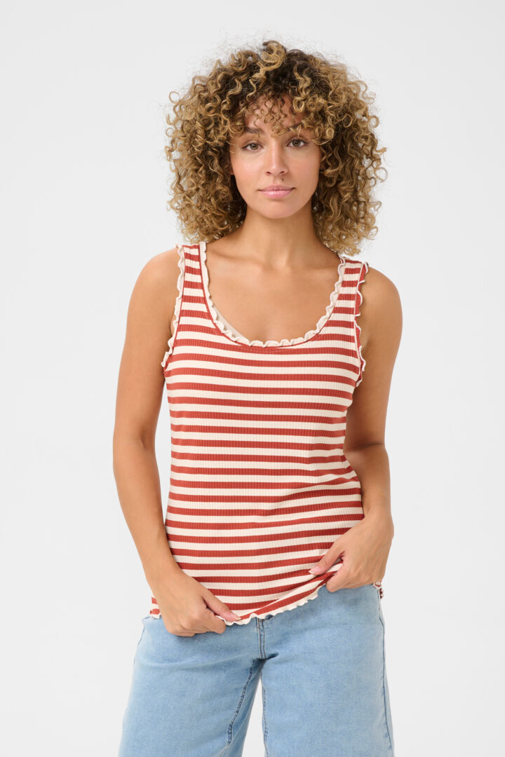CRRibba Stripe Top CREAM