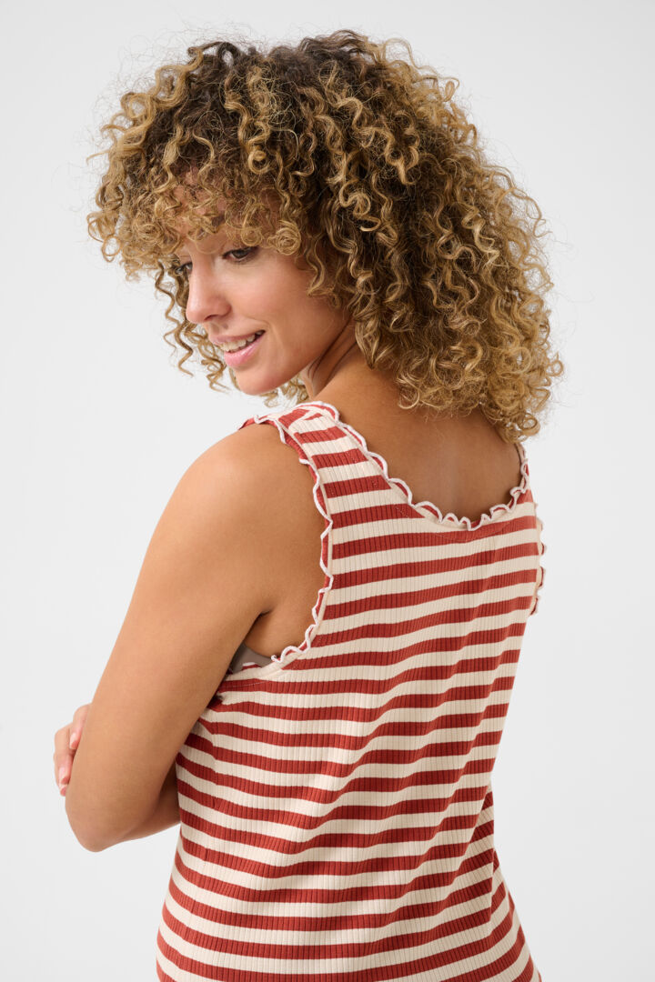 CRRibba Stripe Top CREAM