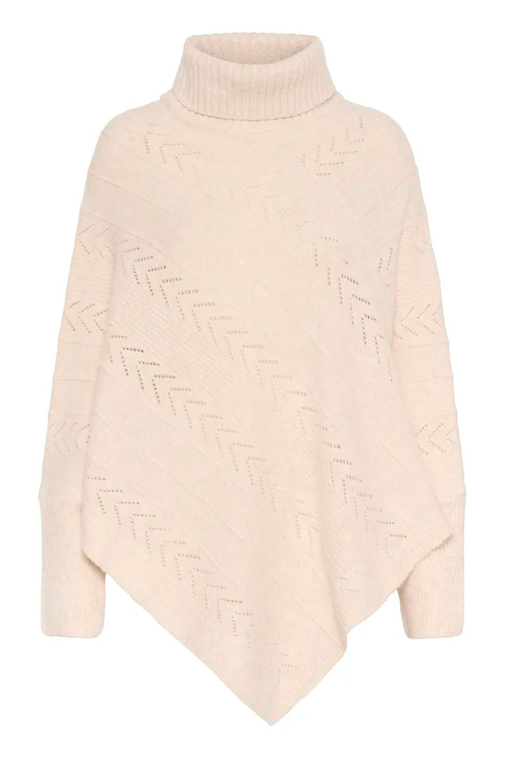 CRHoliday Poncho CREAM