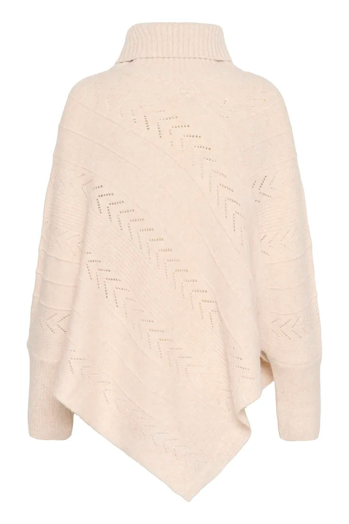CRHoliday Poncho CREAM