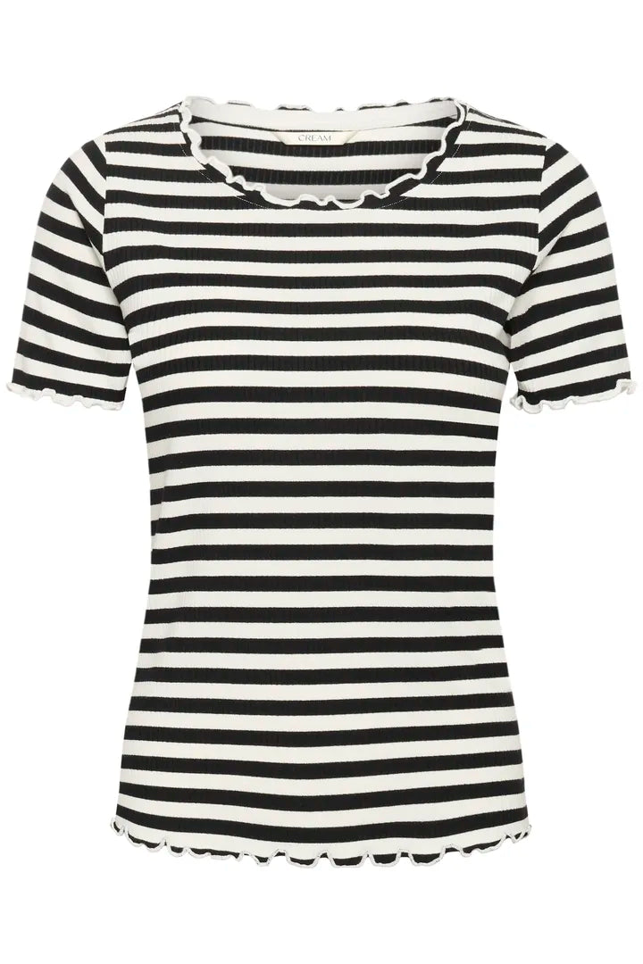 CRRibba stripe Tshirt CREAM