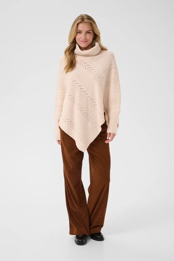 CRHoliday Poncho CREAM