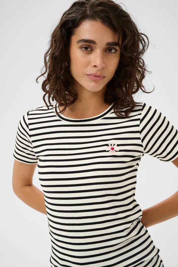 T-shirt à rayures avec détails - KAliddy