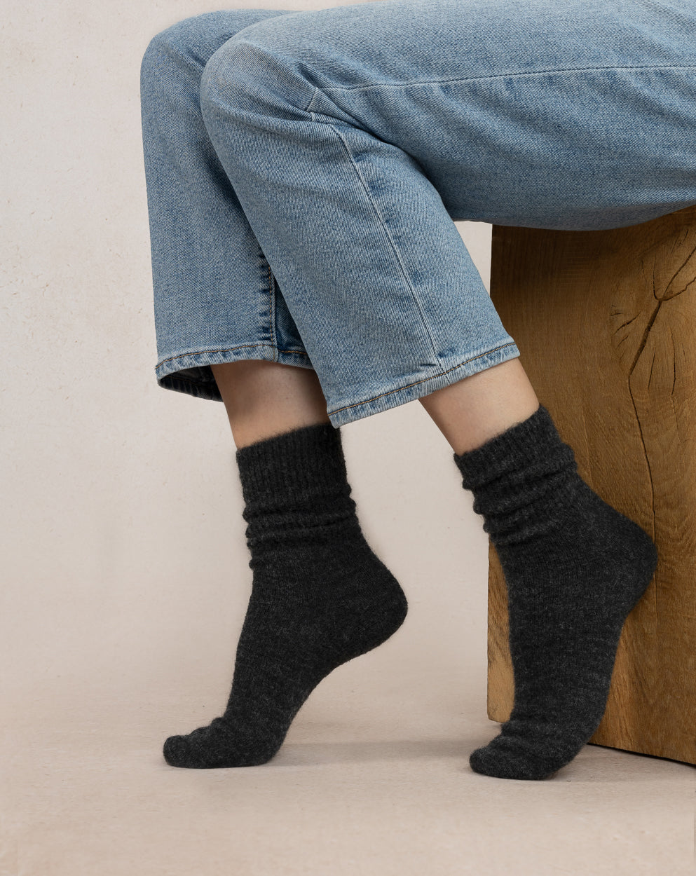 FOREST BLUE Wool & Alpaca Sock