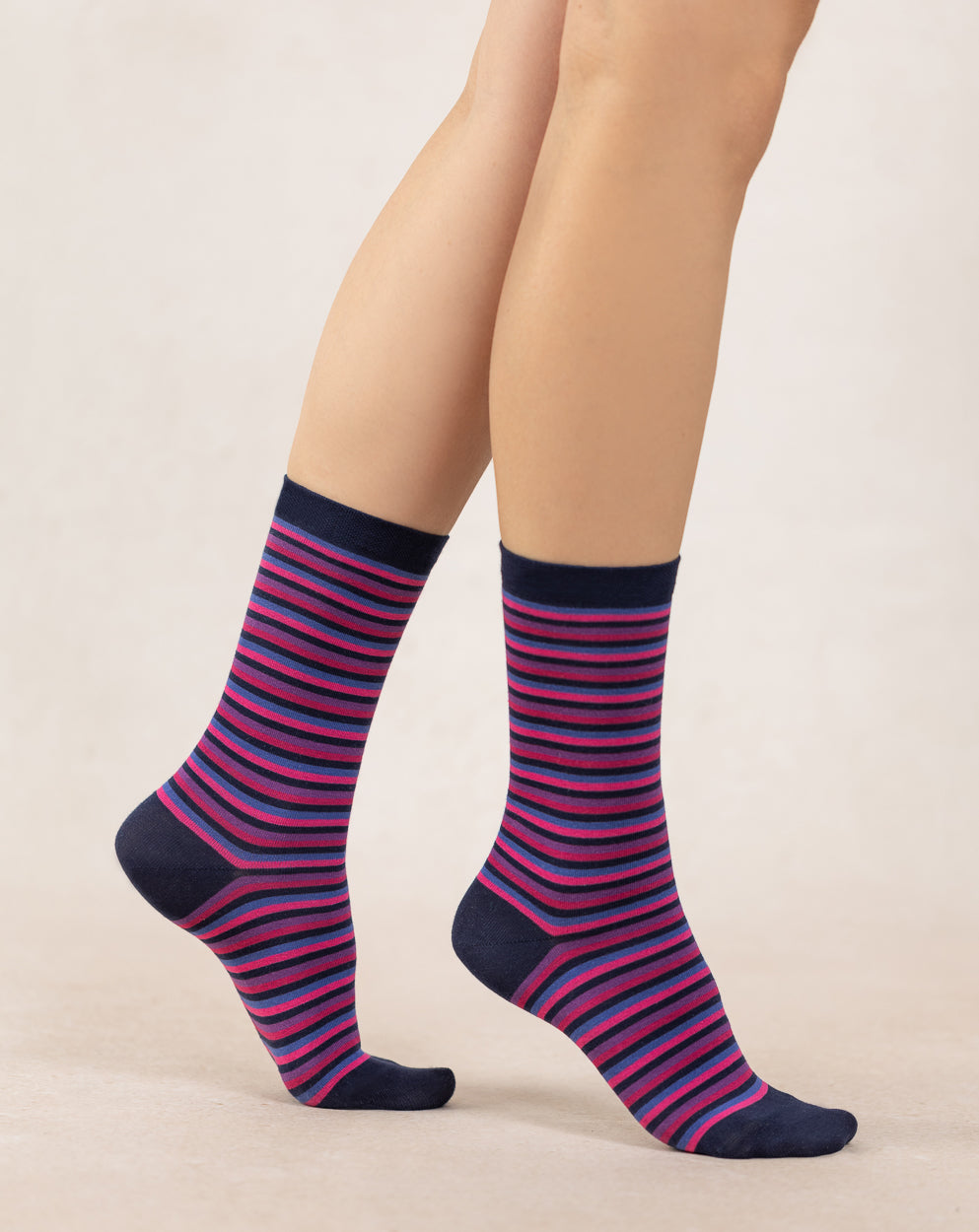 FOREST BLUE STRIPED COTTON SOCK