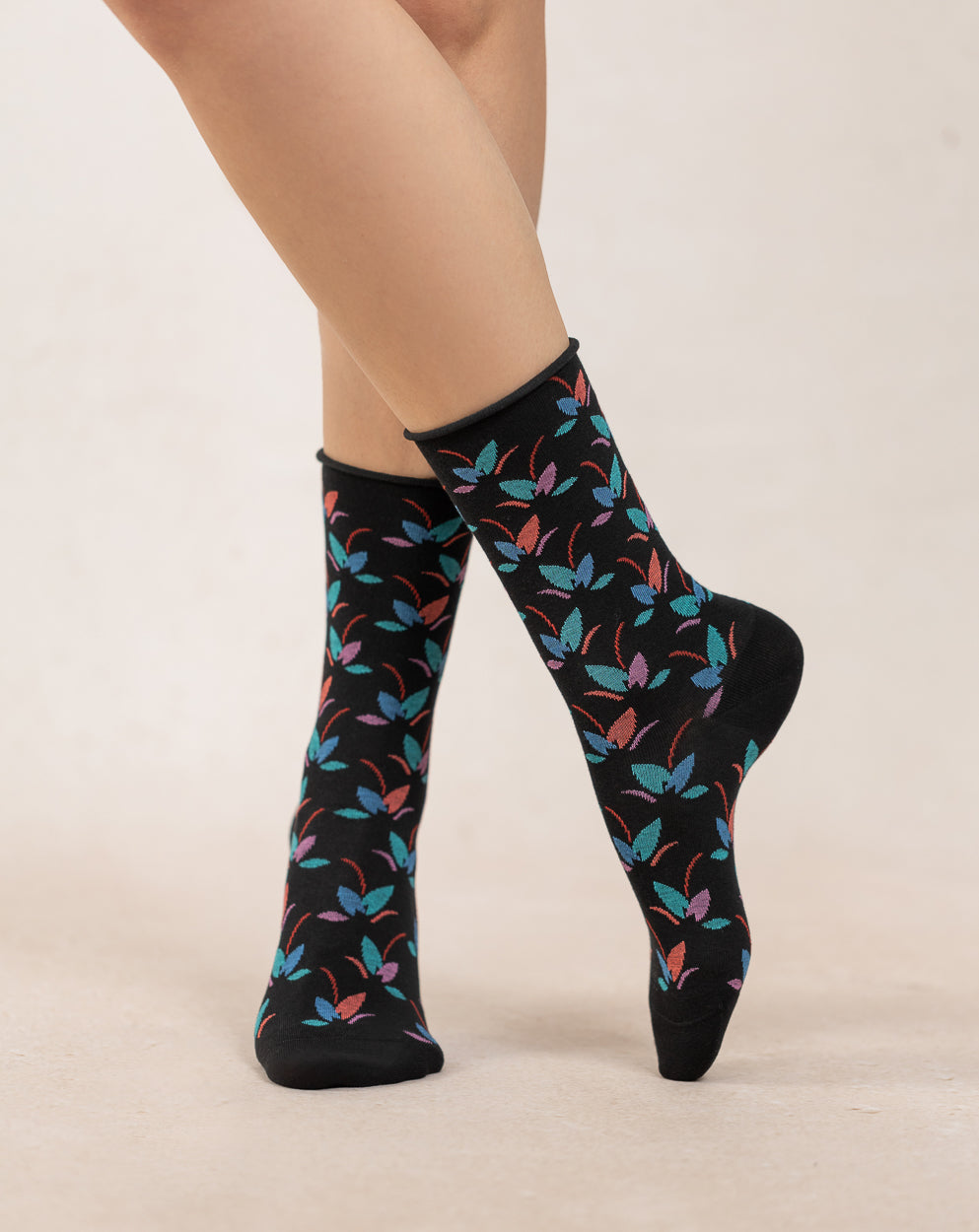 Bas FEUILLAGE BLEU FÔRET