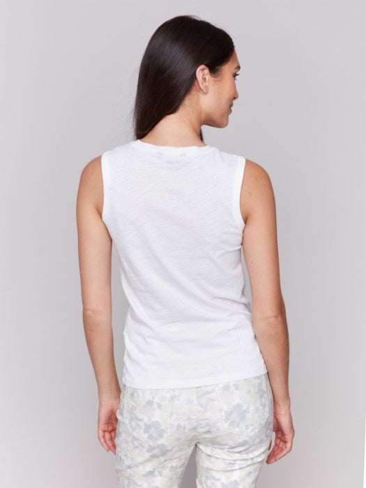 Camisole en coton biologique avec découpe cœur CHARLIE B