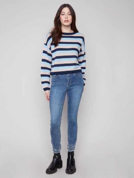 Crew Neck Sweater Rayures CHARLIE B