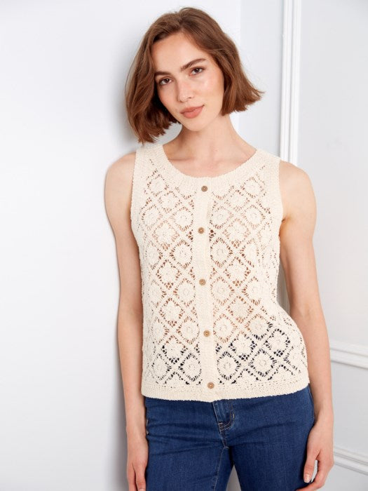 Gilet sans manches au crochet CHARLIE B