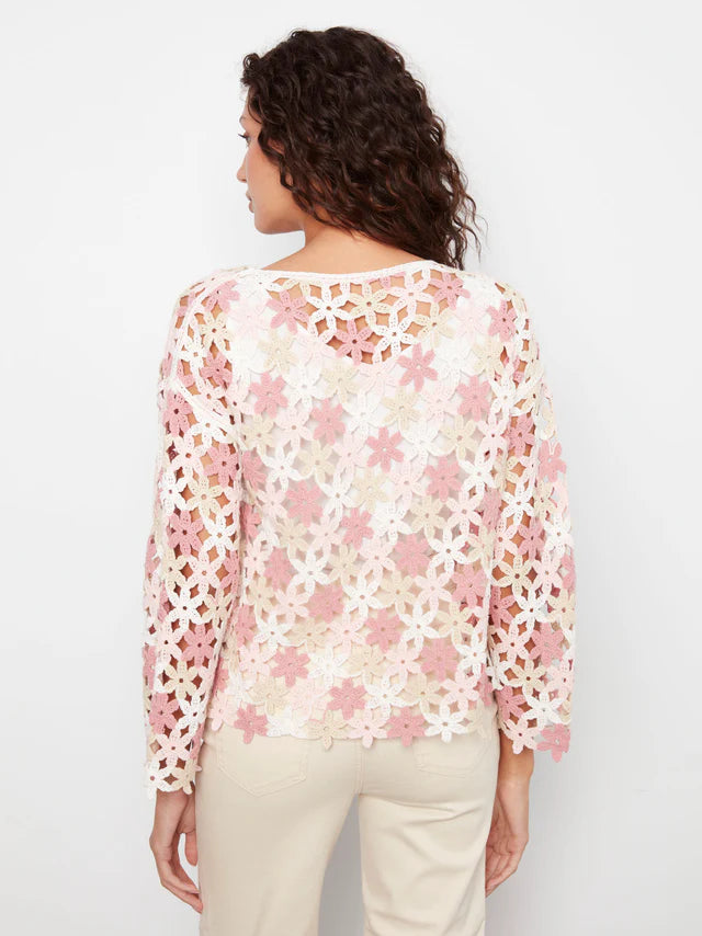 Haut à fleurs au crochet CHARLIE B