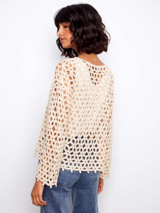 Haut à fleurs au crochet CHARLIE B