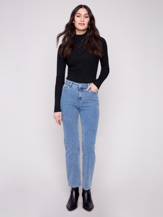 Pantalon droit en velours côtelé CHARLIE B