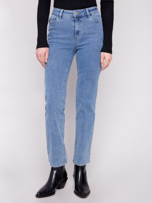 Pantalon droit en velours côtelé CHARLIE B