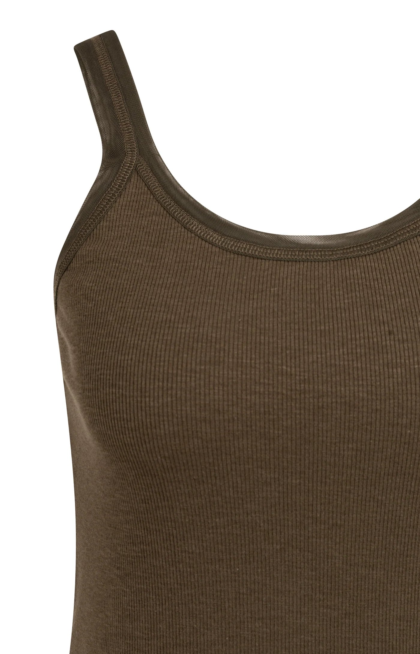 Camisole avec finition en maille filet
