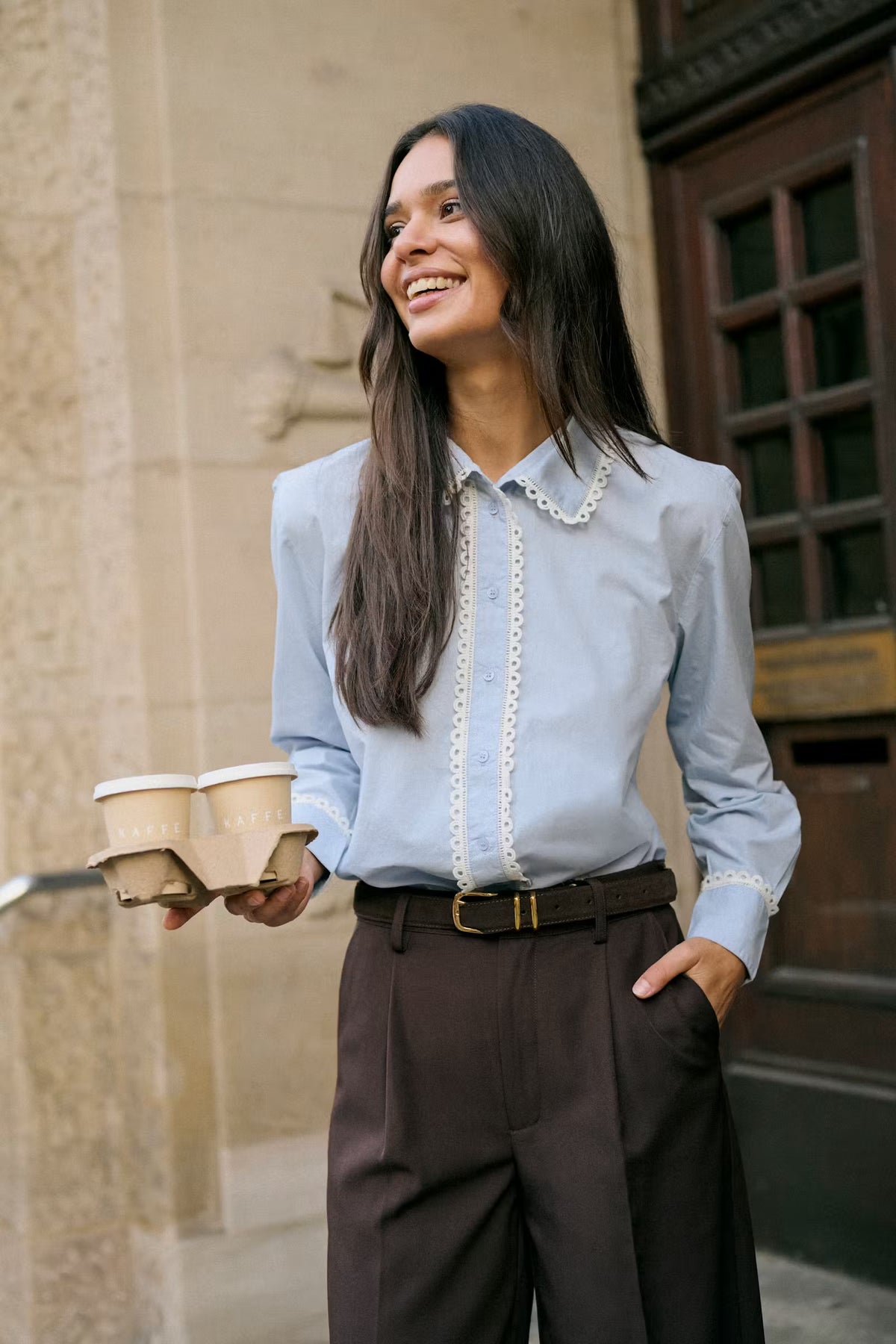 Chemise finitions festonnées - Kaketty