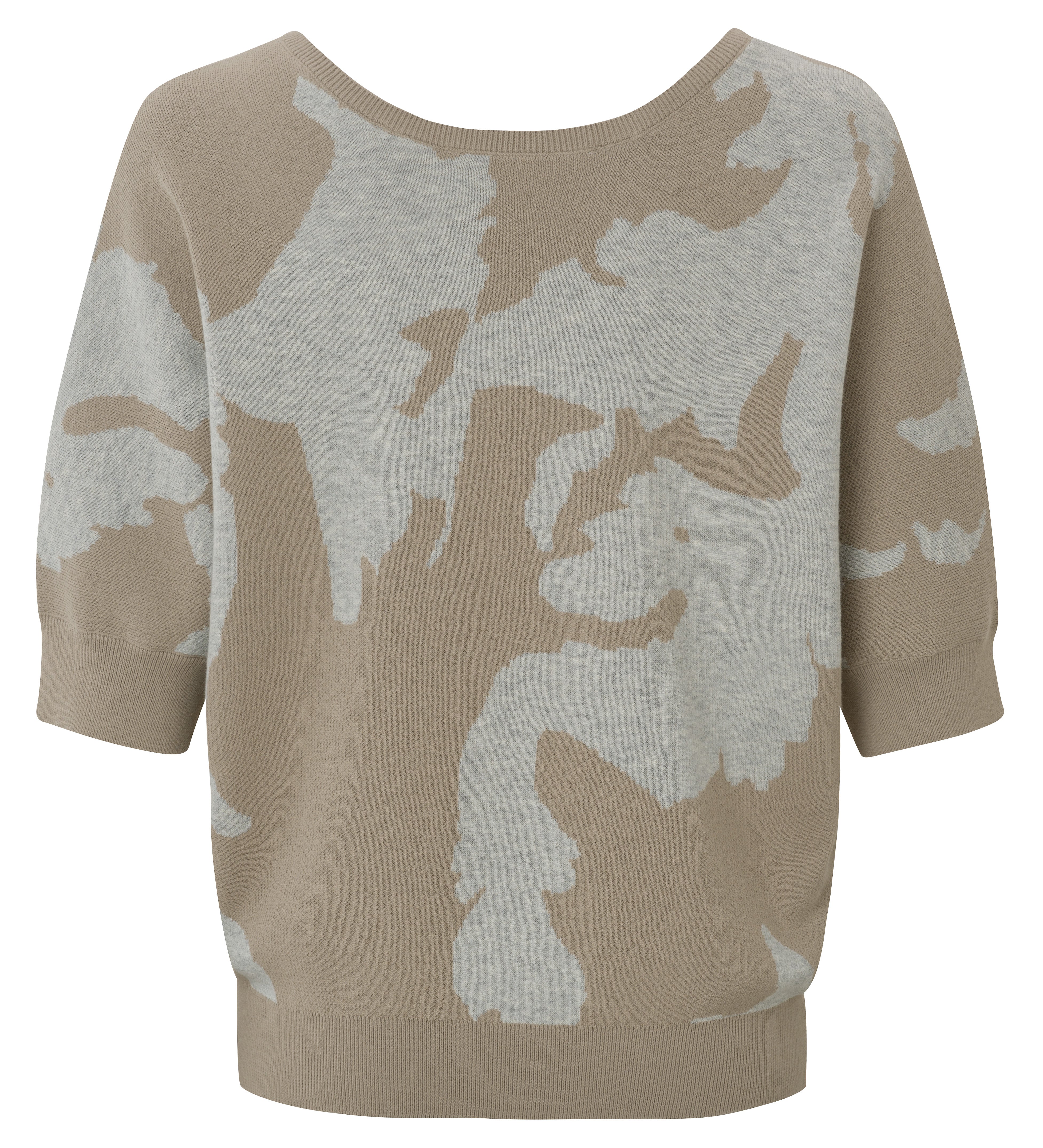 YAYA Collet V Jacquard Sweater