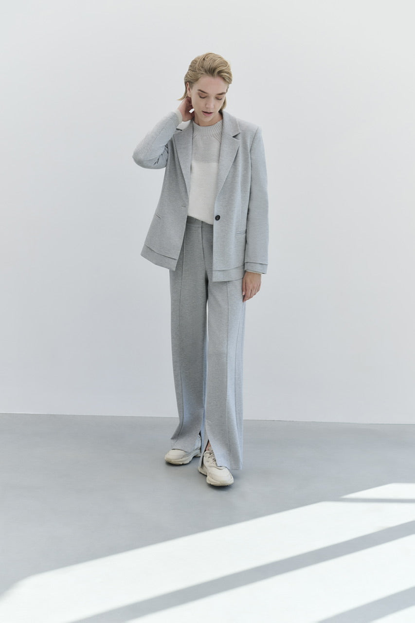 Soft melange blazer YAYA