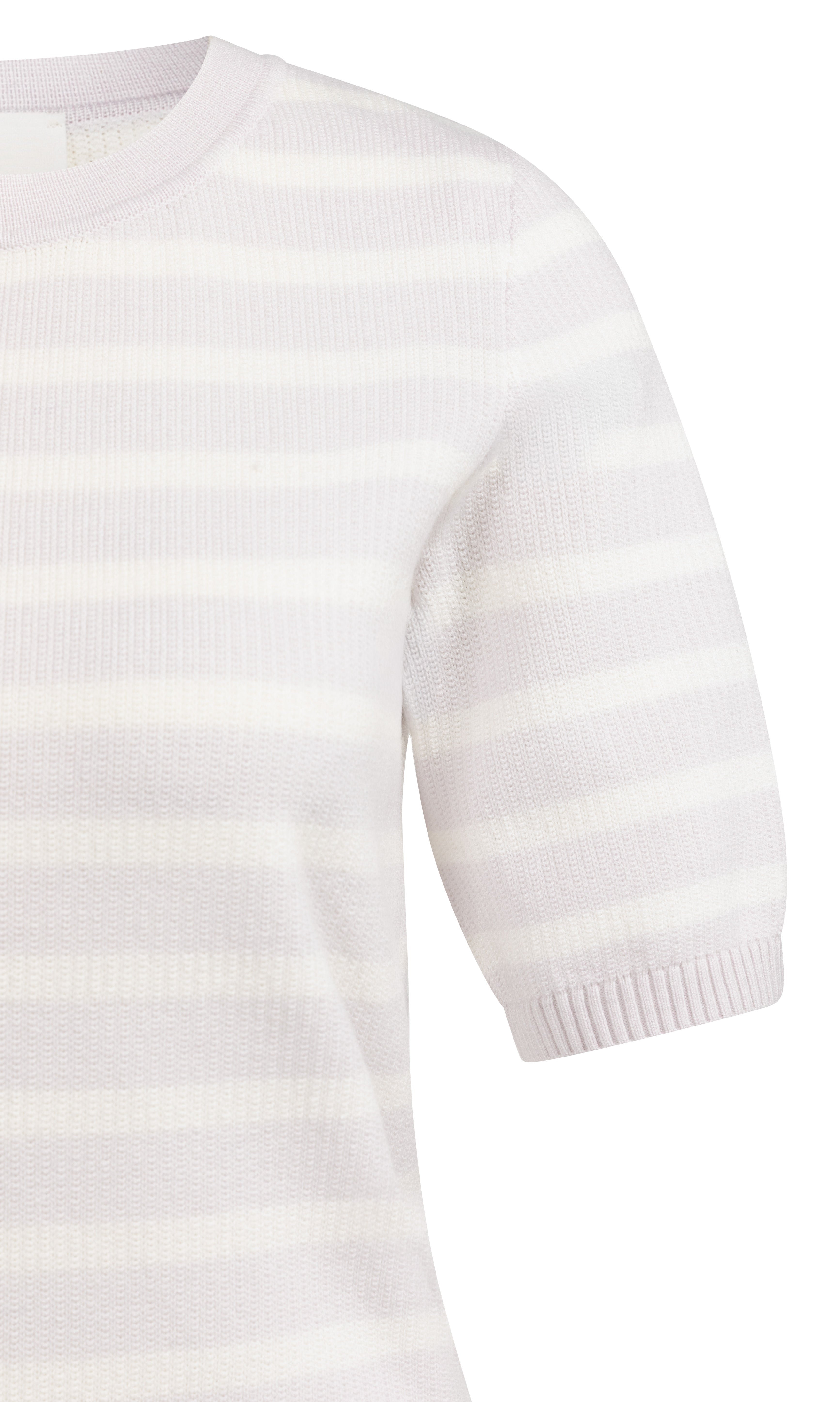 Pull en maille à rayures, manches courtes YAYA