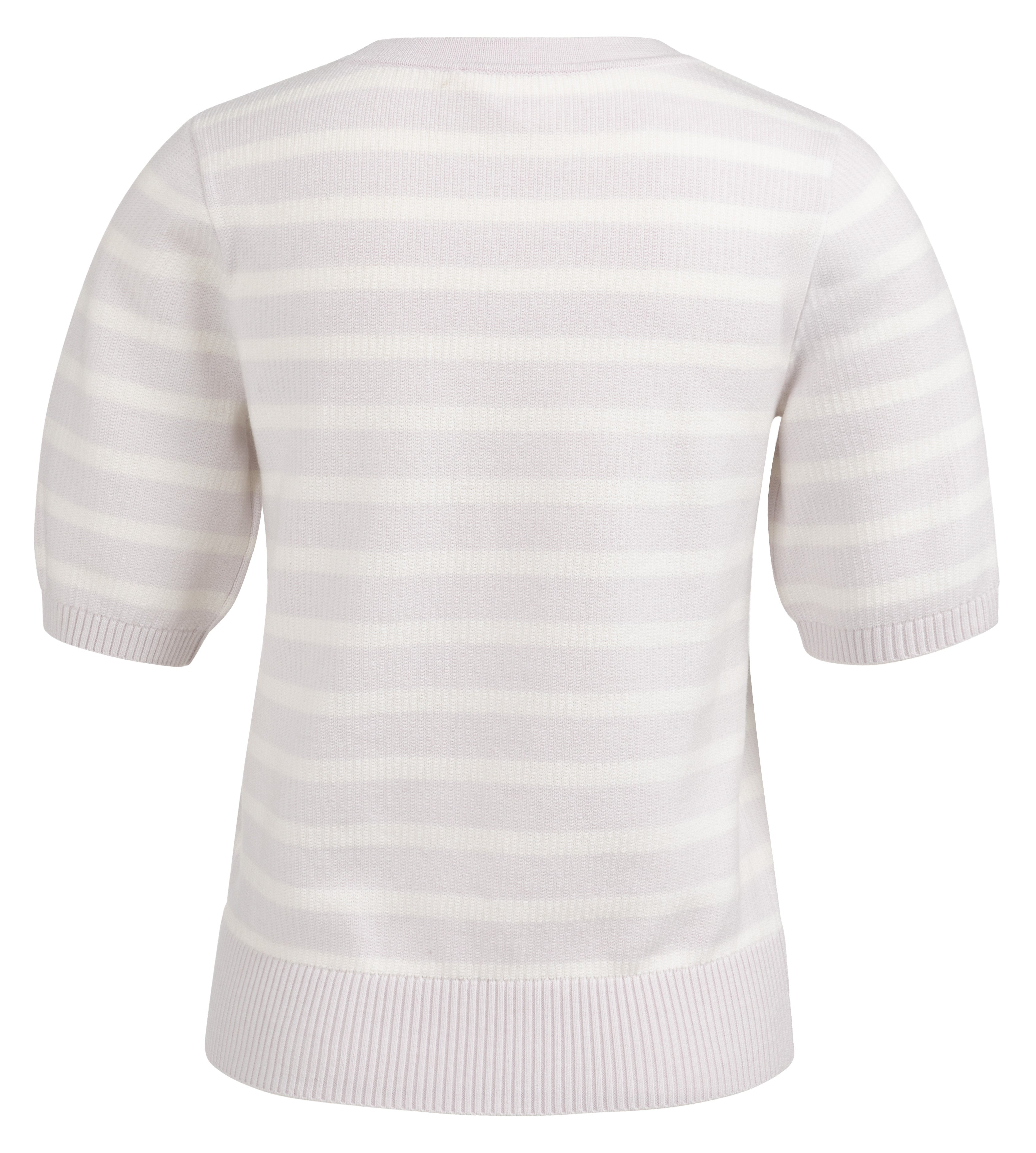Pull en maille à rayures, manches courtes YAYA