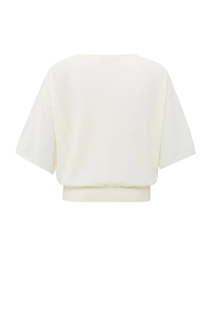 Pull col bateau à manches transparentes YAYA