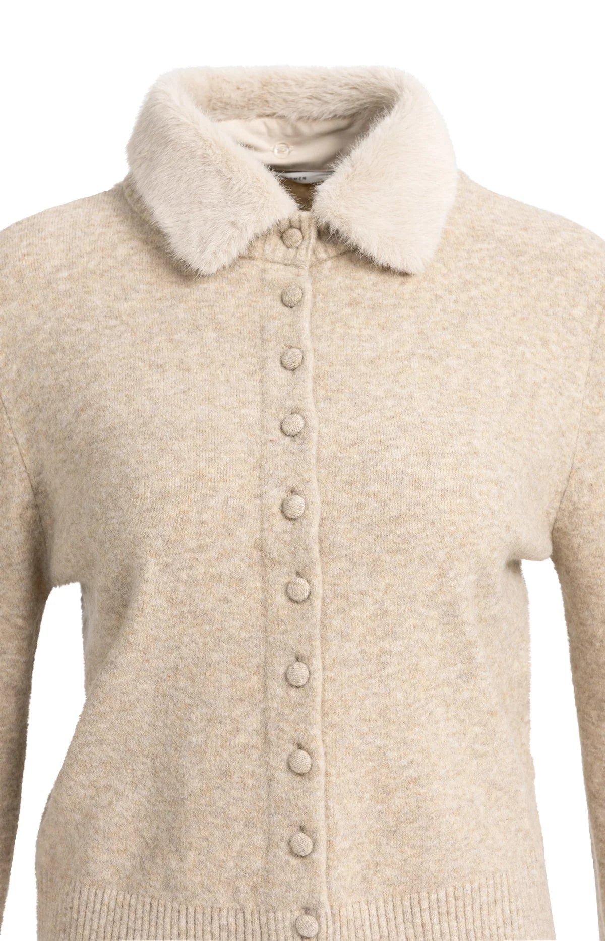 Cardigan avec col amovible