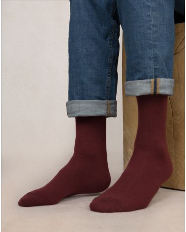 Men's Wool & Cashmere Socks FOREST BLUE