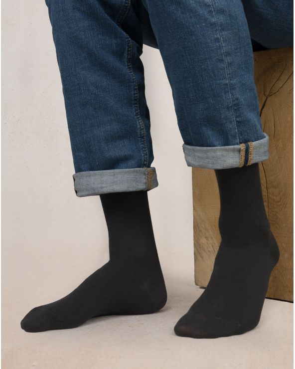 Men's Cotton Socks From Egypt FOREST BLUE