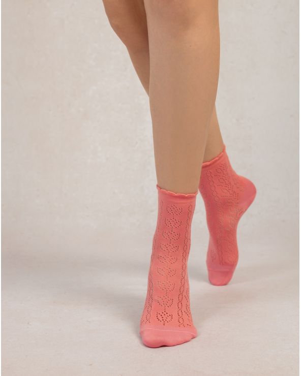 Chaussette AJOURÉE BLEU FORÊT