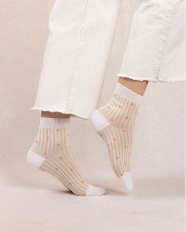 Chaussettes courtes - Plumetis