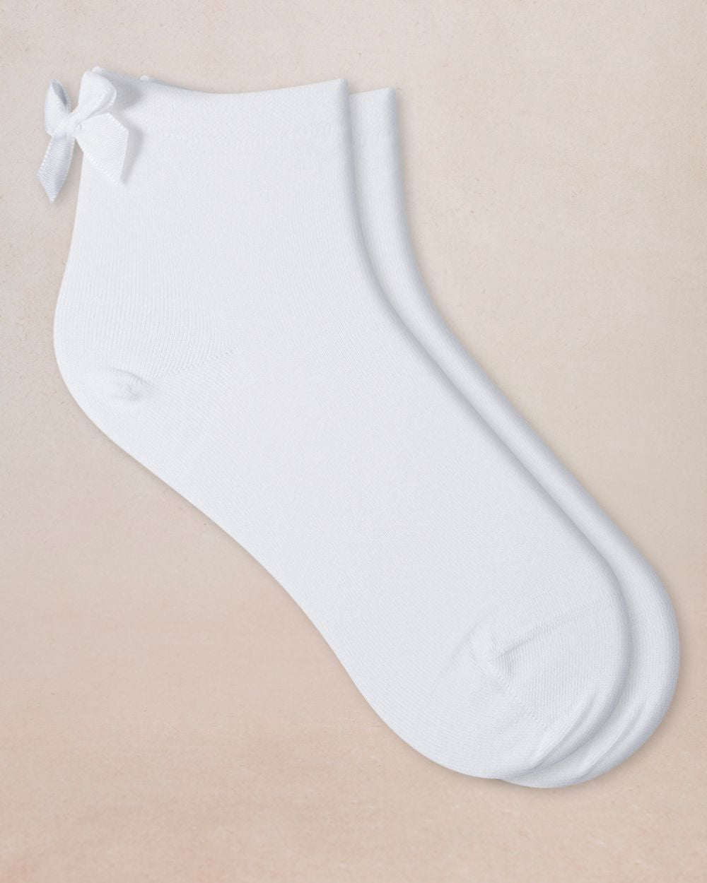 Chaussettes courtes unies - Nœud