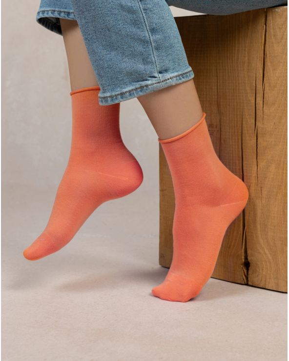 Chaussette VELOUTE UNIE BLEU FORÊT