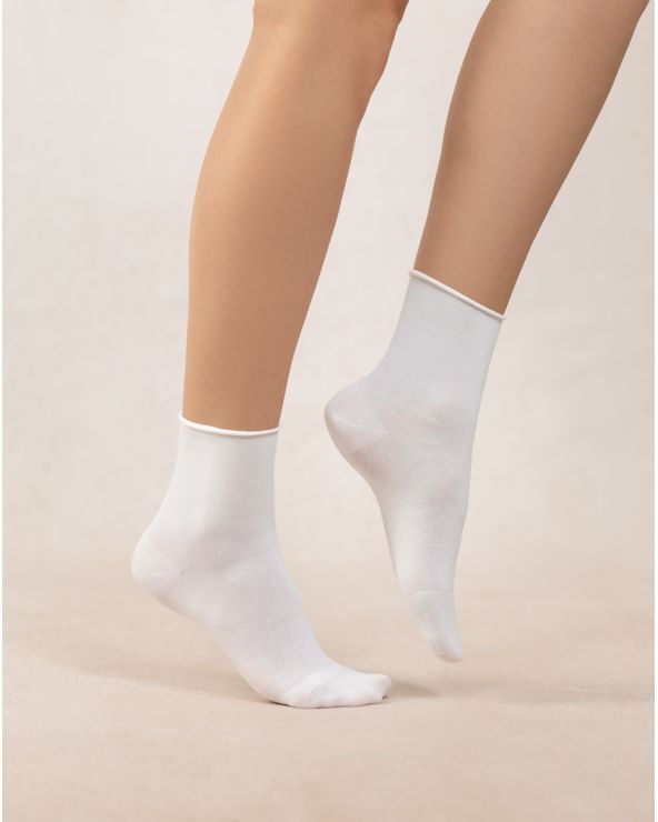 Chaussette VELOUTE UNIE BLEU FORÊT