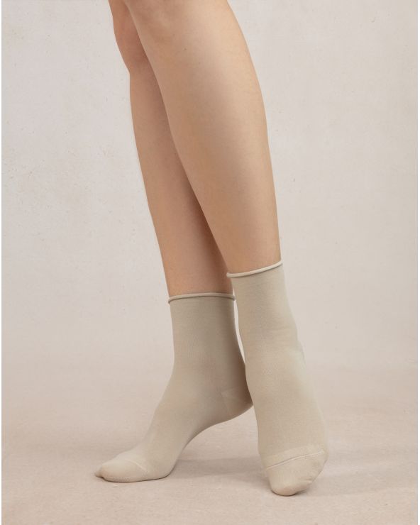Chaussette VELOUTE UNIE BLEU FORÊT