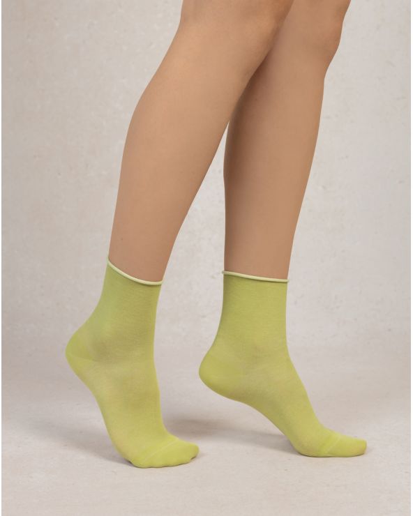 Chaussette VELOUTE UNIE BLEU FORÊT