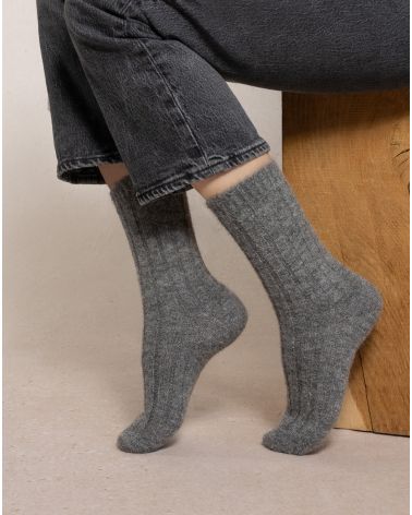 Chaussettes ALPAGA BLEU FORÊT