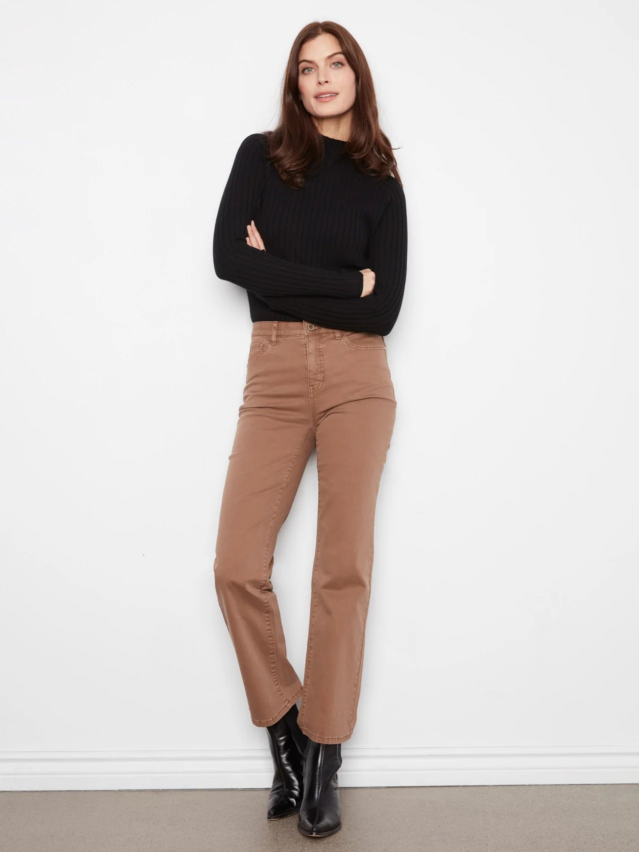 Pantalon sergé jambe droite