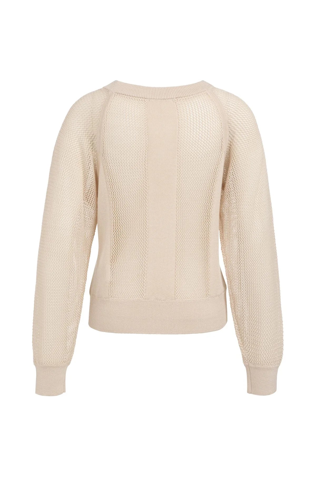 Pull tricoté au point de maille avec manches raglan