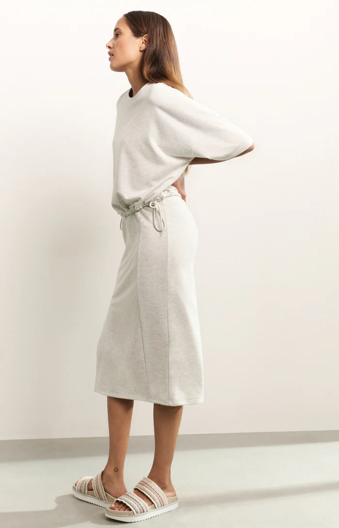 Jupe midi avec fente et ceinture à nouer YAYA