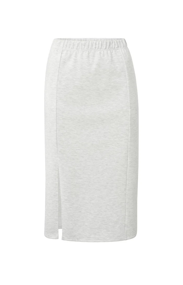 Jupe midi avec fente et ceinture à nouer YAYA