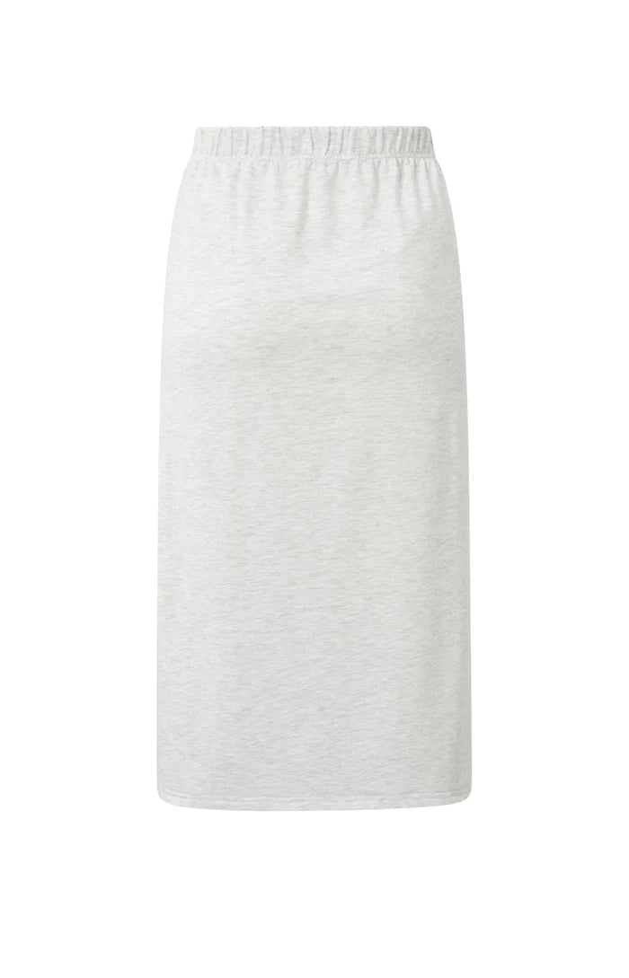 Jupe midi avec fente et ceinture à nouer YAYA